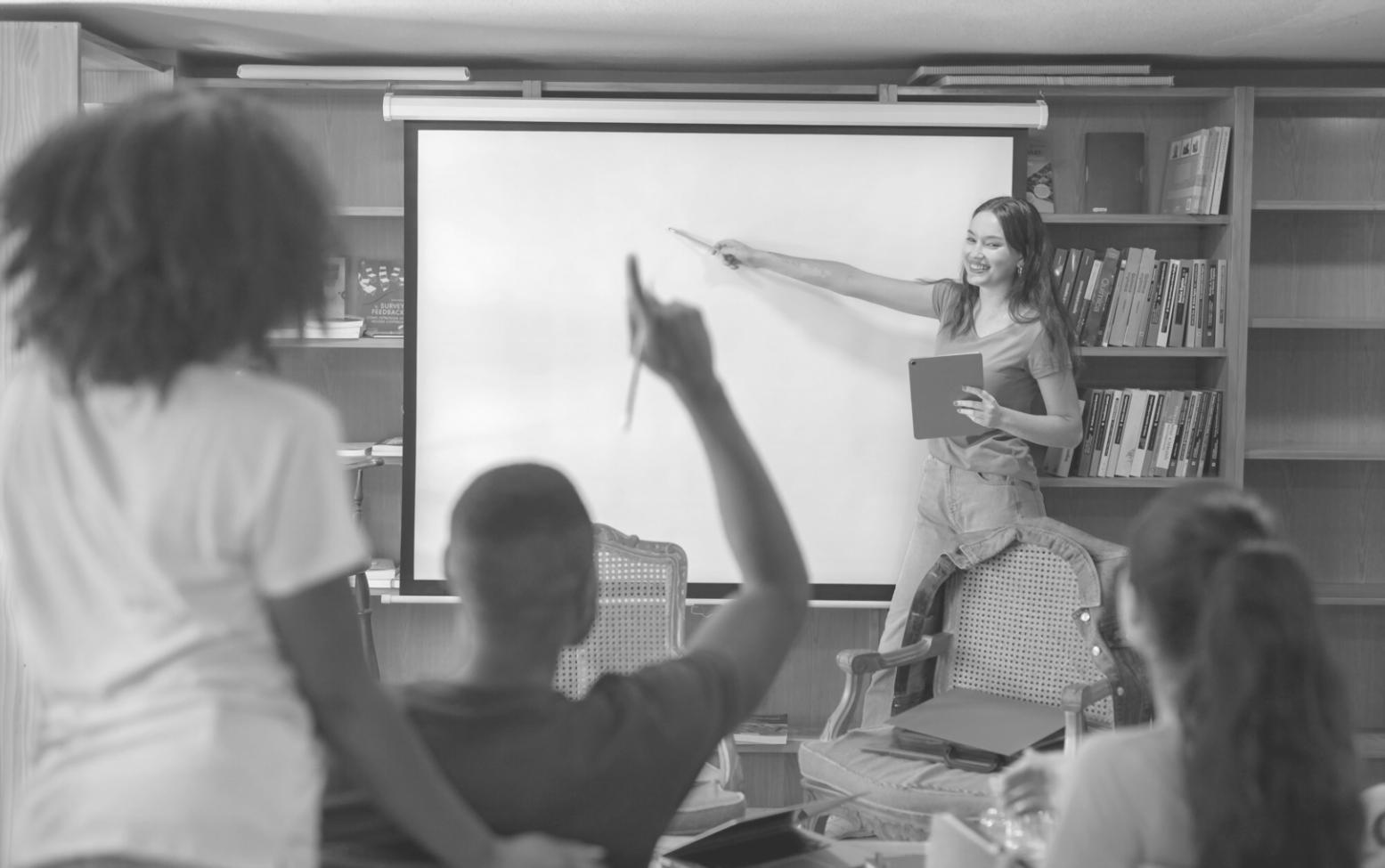 Professional development session showing hands-on financial analysis training